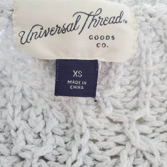 Universal Thread Light Gray Knit Open Cardigan Size XS - Picture 5 of 9